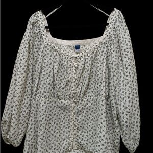 Floral Cream Women's Top